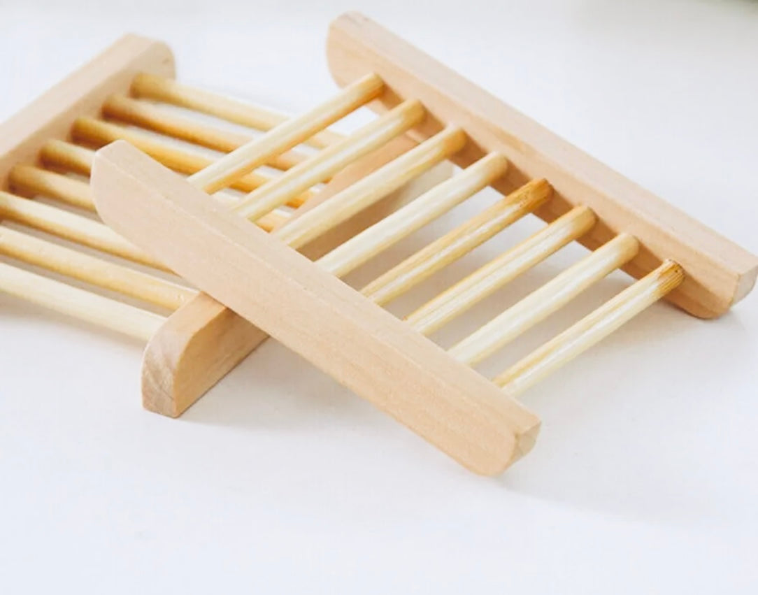 Wooden Slatted Soap Dish