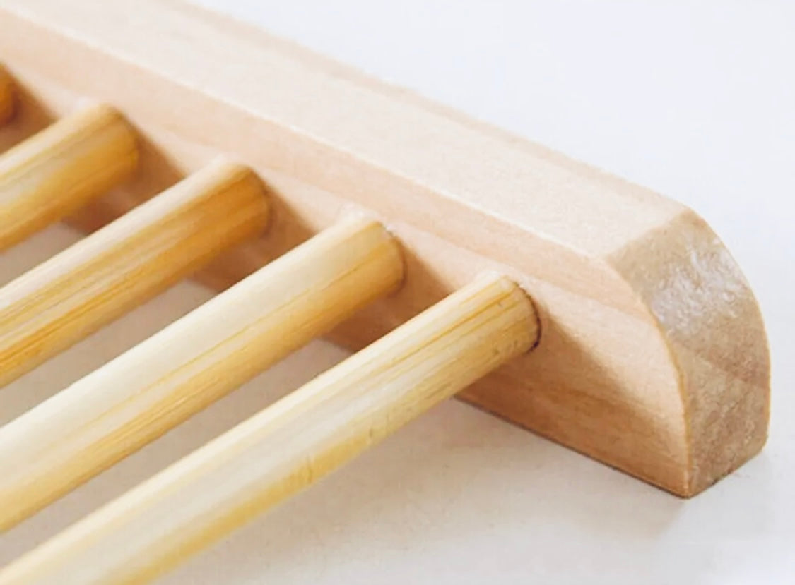 Wooden Slatted Soap Dish