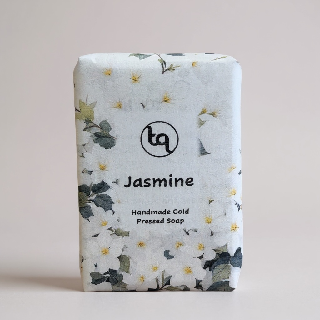 Jasmine soap bar in floral packing