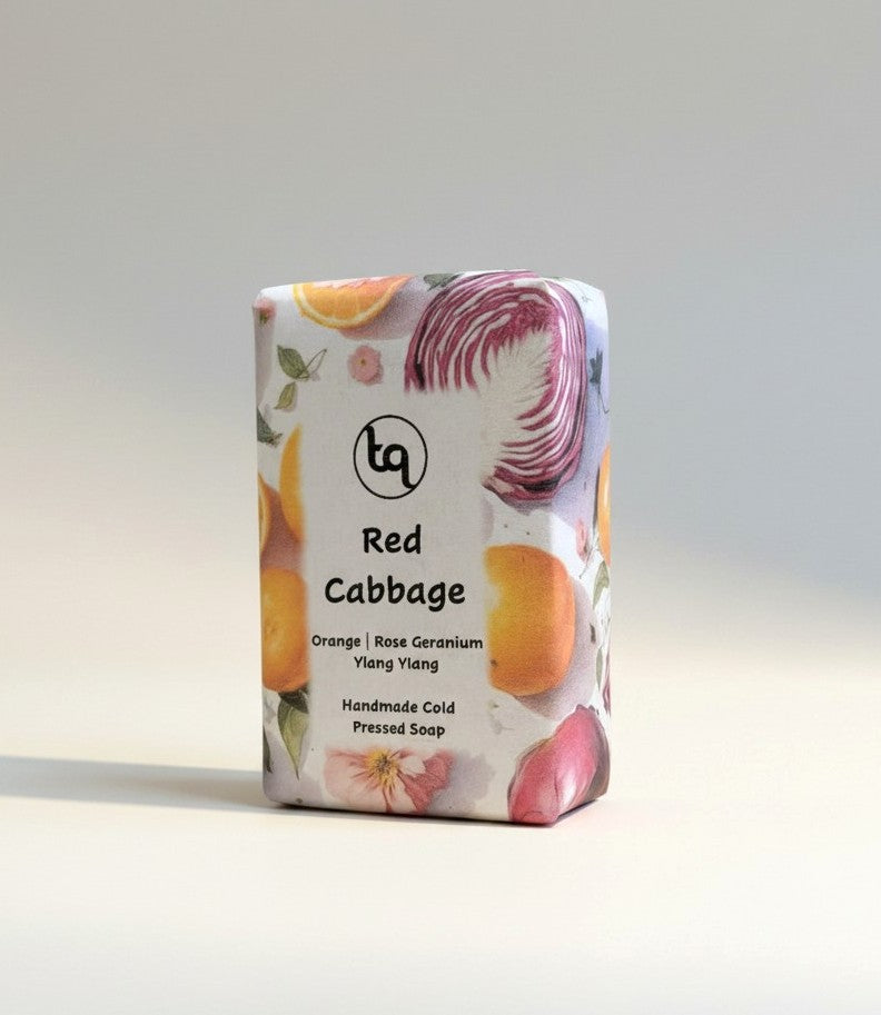 Truequest cold-pressed red cabbage artisan soap bar main shot