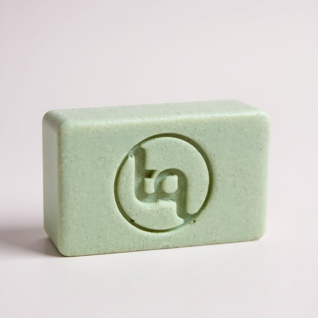 Truequest green coloured soap bar